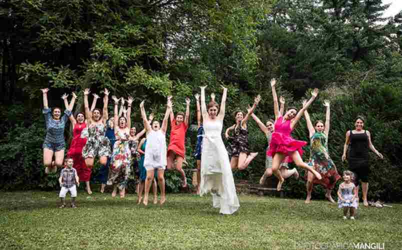Festa nuziale in giardino a Villa Teodolinda Bergamo - Concessione di Photografica Mangili
